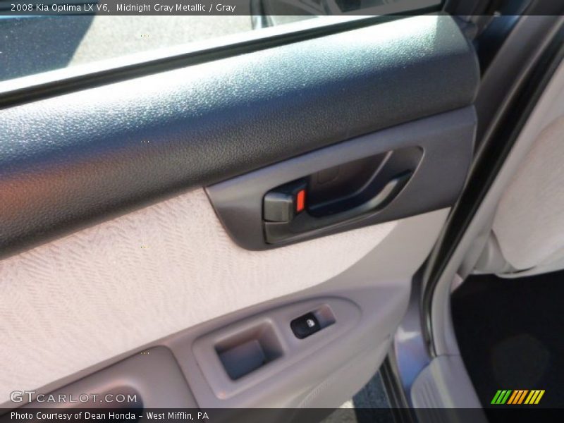 Midnight Gray Metallic / Gray 2008 Kia Optima LX V6