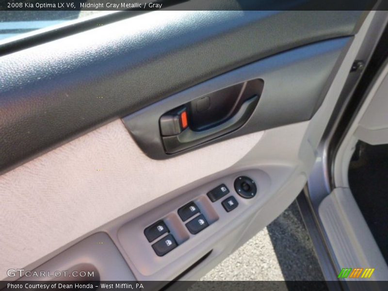 Midnight Gray Metallic / Gray 2008 Kia Optima LX V6