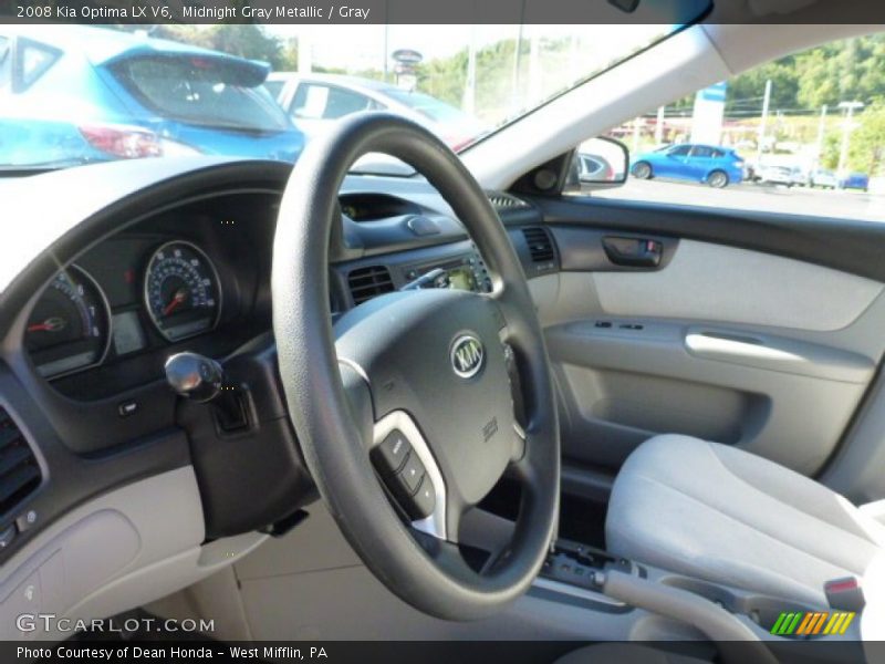 Midnight Gray Metallic / Gray 2008 Kia Optima LX V6