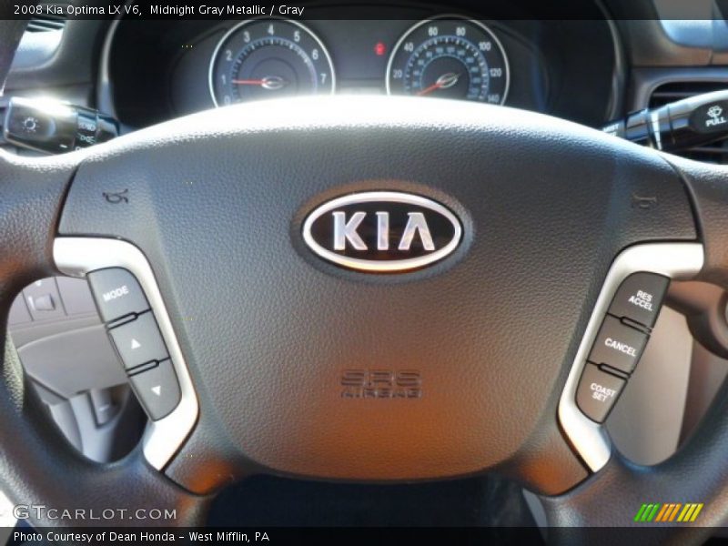 Midnight Gray Metallic / Gray 2008 Kia Optima LX V6