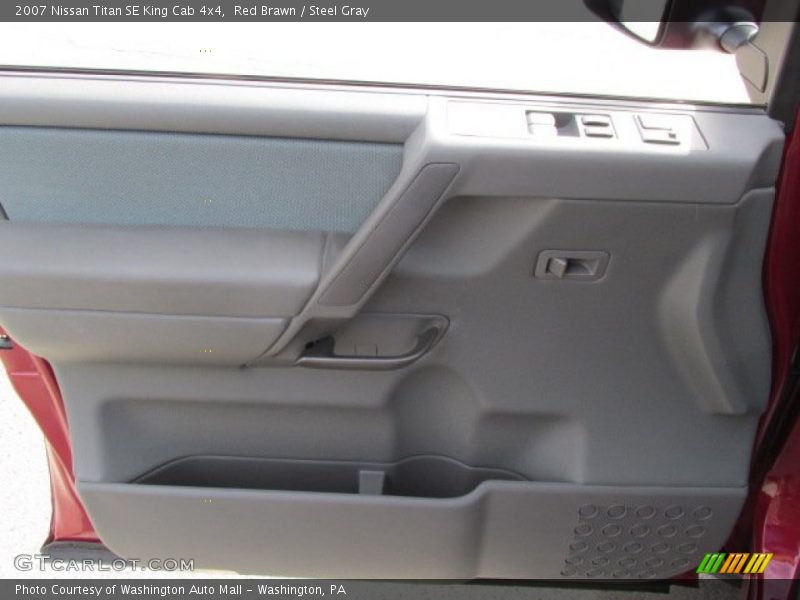 Red Brawn / Steel Gray 2007 Nissan Titan SE King Cab 4x4