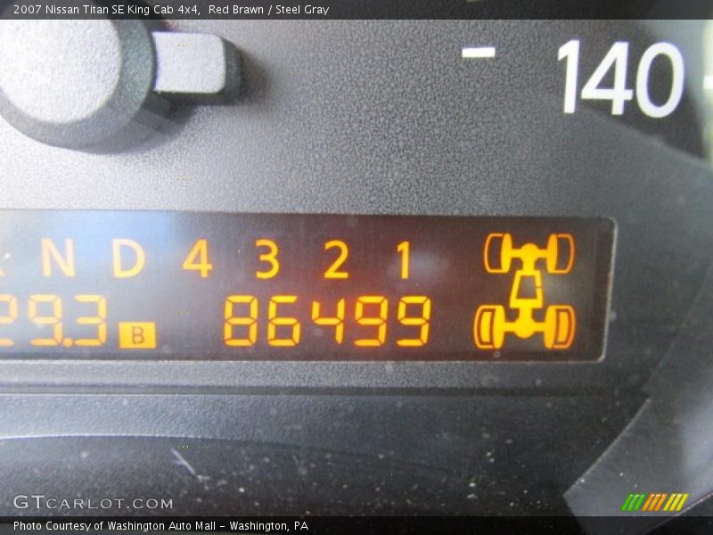 Red Brawn / Steel Gray 2007 Nissan Titan SE King Cab 4x4