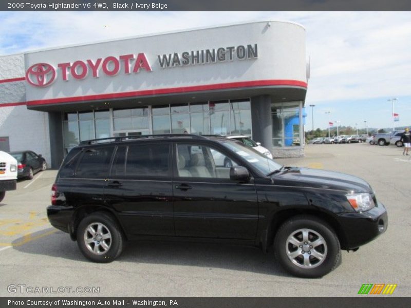 Black / Ivory Beige 2006 Toyota Highlander V6 4WD