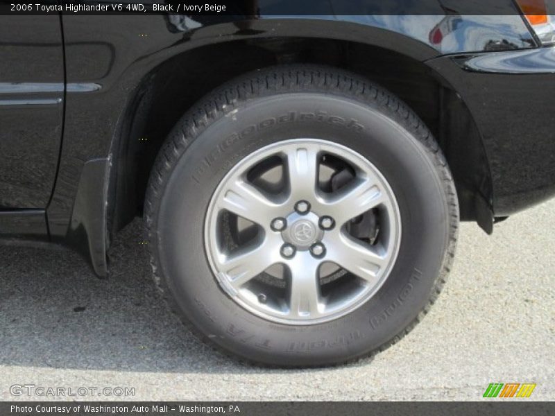 Black / Ivory Beige 2006 Toyota Highlander V6 4WD