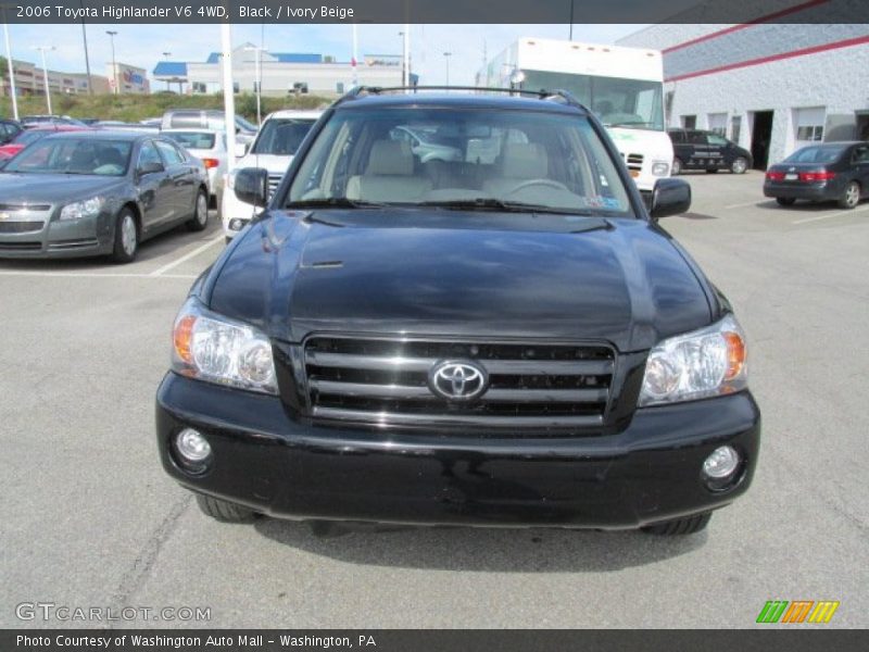 Black / Ivory Beige 2006 Toyota Highlander V6 4WD