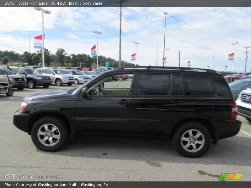 Black / Ivory Beige 2006 Toyota Highlander V6 4WD