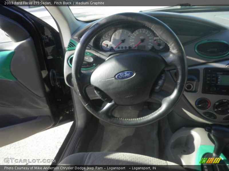 Pitch Black / Medium Graphite 2003 Ford Focus ZTS Sedan