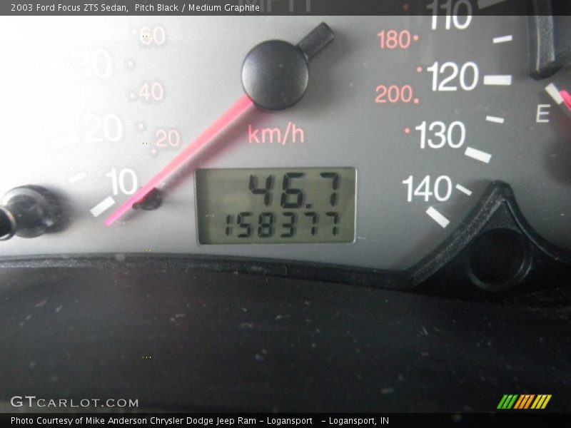 Pitch Black / Medium Graphite 2003 Ford Focus ZTS Sedan