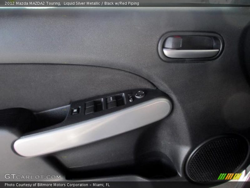 Liquid Silver Metallic / Black w/Red Piping 2012 Mazda MAZDA2 Touring