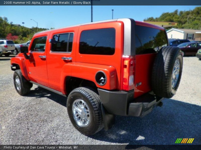 Solar Flare Metallic / Ebony Black 2008 Hummer H3 Alpha