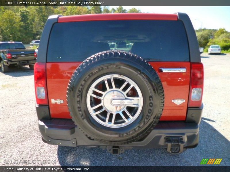 Solar Flare Metallic / Ebony Black 2008 Hummer H3 Alpha