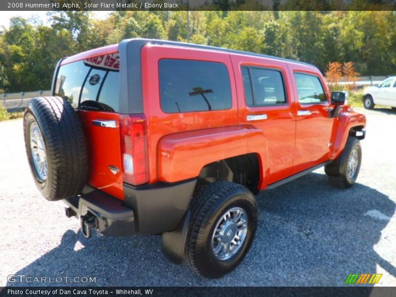 Solar Flare Metallic / Ebony Black 2008 Hummer H3 Alpha