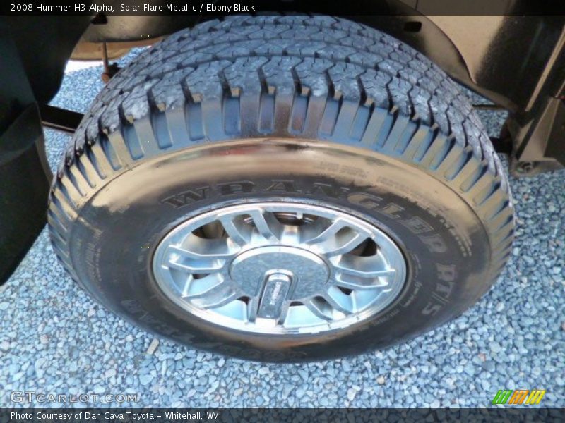 Solar Flare Metallic / Ebony Black 2008 Hummer H3 Alpha