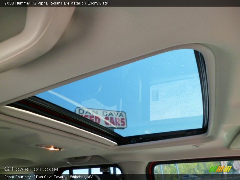 Solar Flare Metallic / Ebony Black 2008 Hummer H3 Alpha