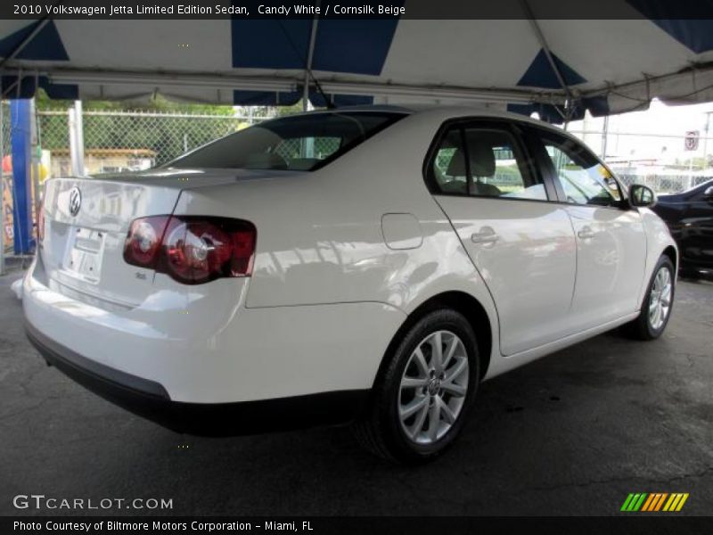 Candy White / Cornsilk Beige 2010 Volkswagen Jetta Limited Edition Sedan