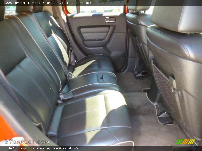 Solar Flare Metallic / Ebony Black 2008 Hummer H3 Alpha