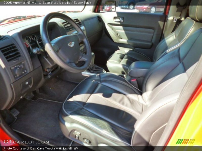 Front Seat of 2008 H3 Alpha