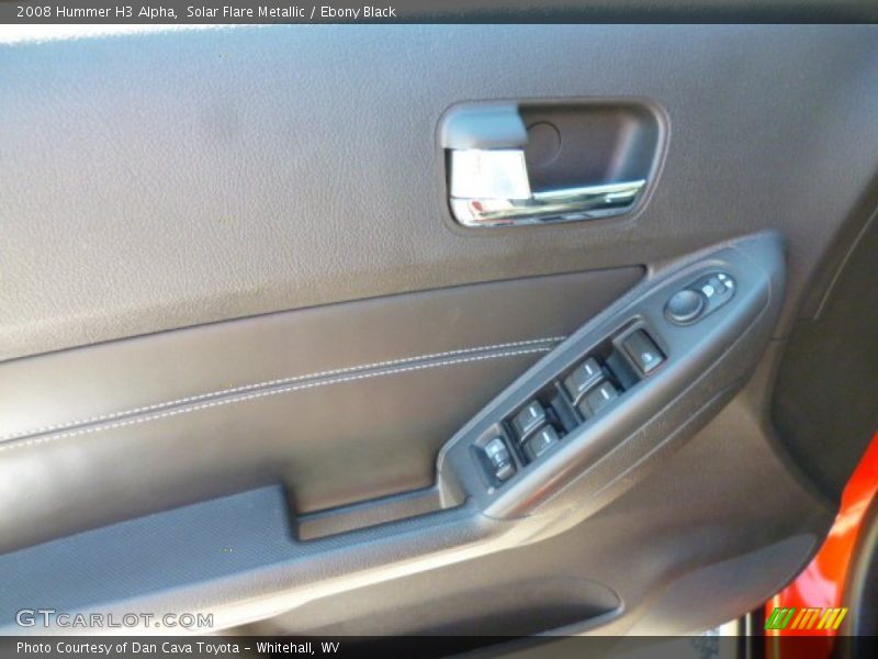 Solar Flare Metallic / Ebony Black 2008 Hummer H3 Alpha