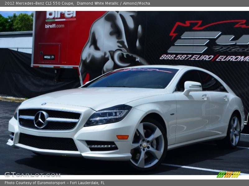 Diamond White Metallic / Almond/Mocha 2012 Mercedes-Benz CLS 550 Coupe