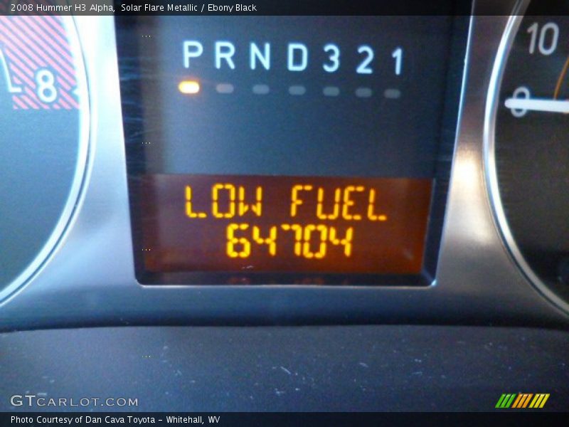 Solar Flare Metallic / Ebony Black 2008 Hummer H3 Alpha
