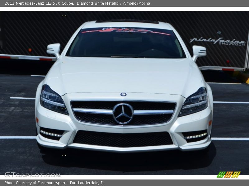 Diamond White Metallic / Almond/Mocha 2012 Mercedes-Benz CLS 550 Coupe