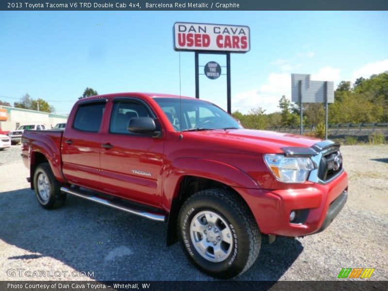 Barcelona Red Metallic / Graphite 2013 Toyota Tacoma V6 TRD Double Cab 4x4