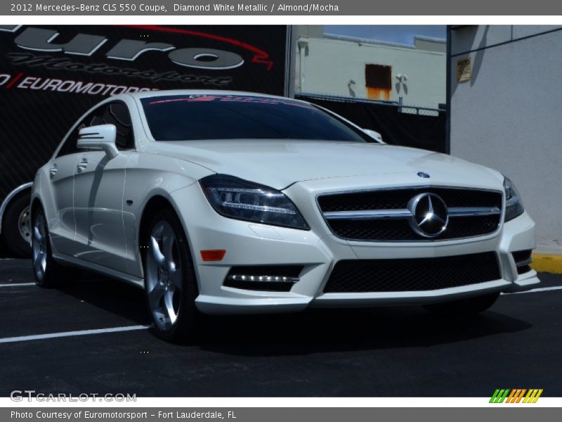 Diamond White Metallic / Almond/Mocha 2012 Mercedes-Benz CLS 550 Coupe