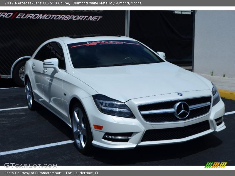 Diamond White Metallic / Almond/Mocha 2012 Mercedes-Benz CLS 550 Coupe