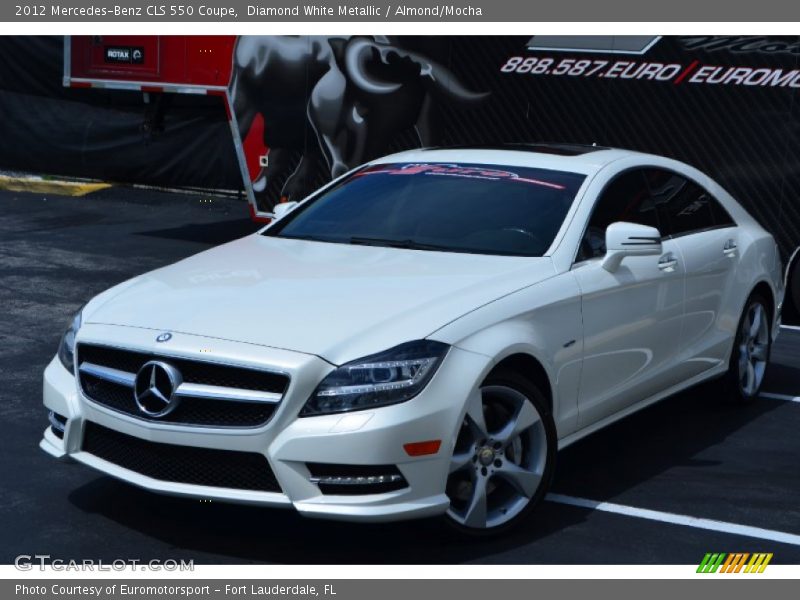 Diamond White Metallic / Almond/Mocha 2012 Mercedes-Benz CLS 550 Coupe