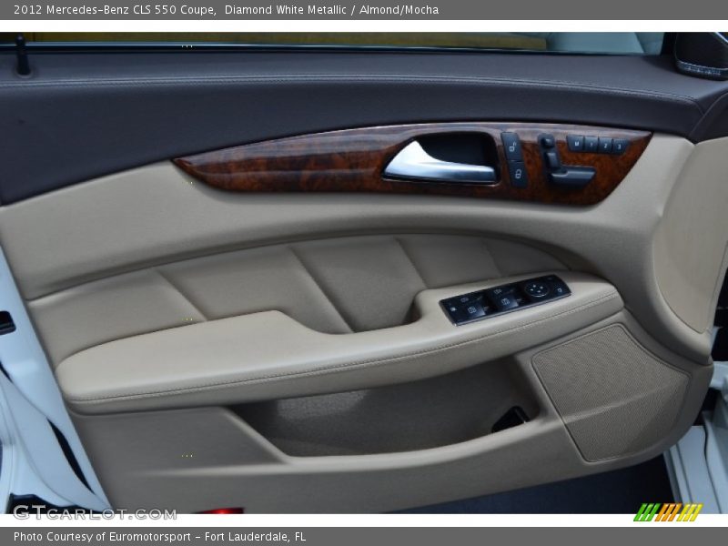 Diamond White Metallic / Almond/Mocha 2012 Mercedes-Benz CLS 550 Coupe
