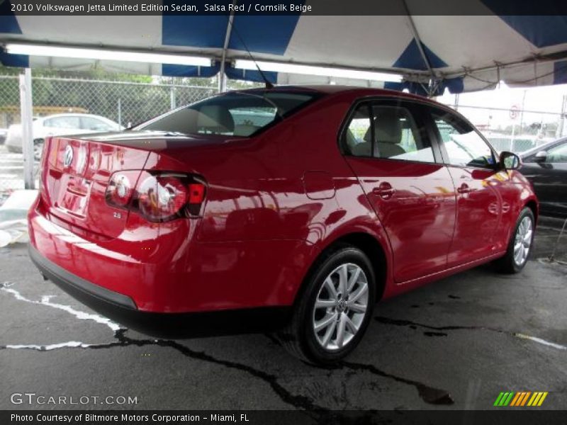 Salsa Red / Cornsilk Beige 2010 Volkswagen Jetta Limited Edition Sedan