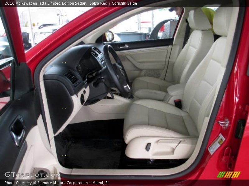 Salsa Red / Cornsilk Beige 2010 Volkswagen Jetta Limited Edition Sedan