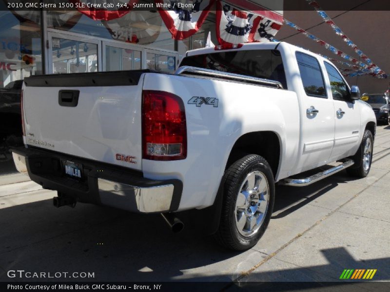 Summit White / Ebony 2010 GMC Sierra 1500 SLE Crew Cab 4x4