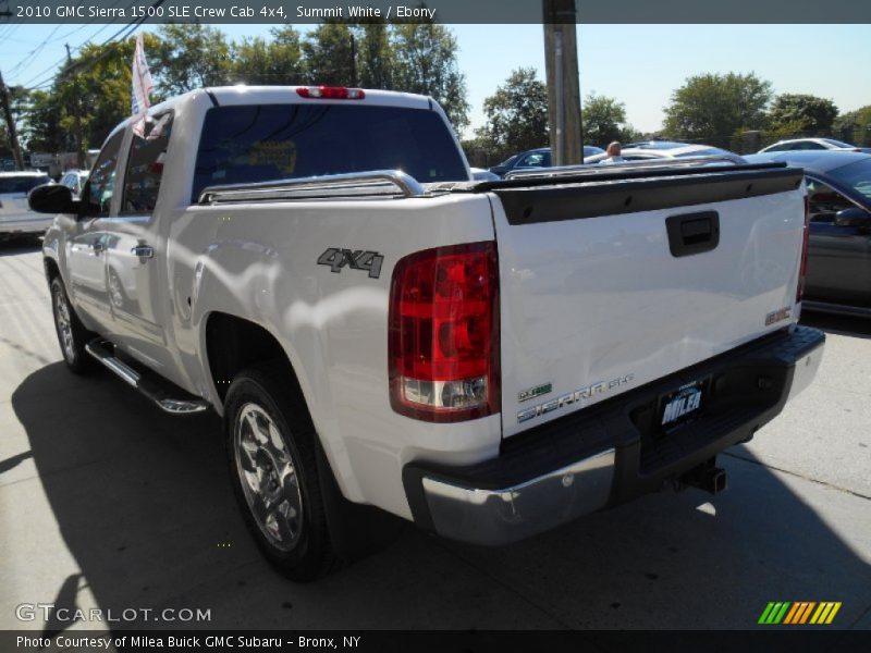 Summit White / Ebony 2010 GMC Sierra 1500 SLE Crew Cab 4x4