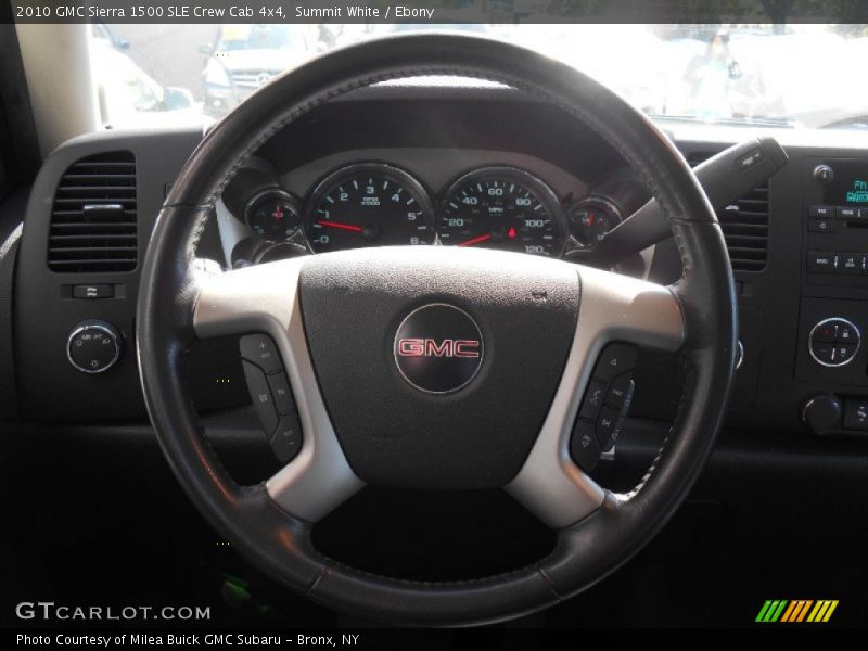 Summit White / Ebony 2010 GMC Sierra 1500 SLE Crew Cab 4x4