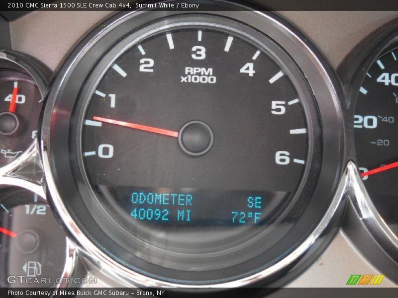 Summit White / Ebony 2010 GMC Sierra 1500 SLE Crew Cab 4x4