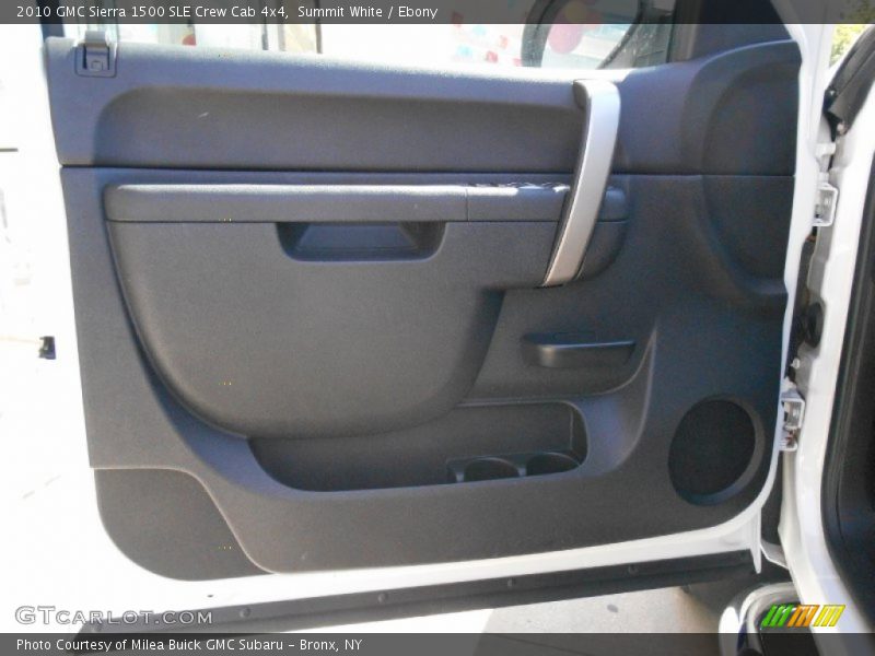 Summit White / Ebony 2010 GMC Sierra 1500 SLE Crew Cab 4x4