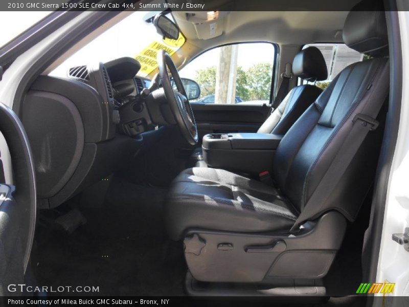 Summit White / Ebony 2010 GMC Sierra 1500 SLE Crew Cab 4x4