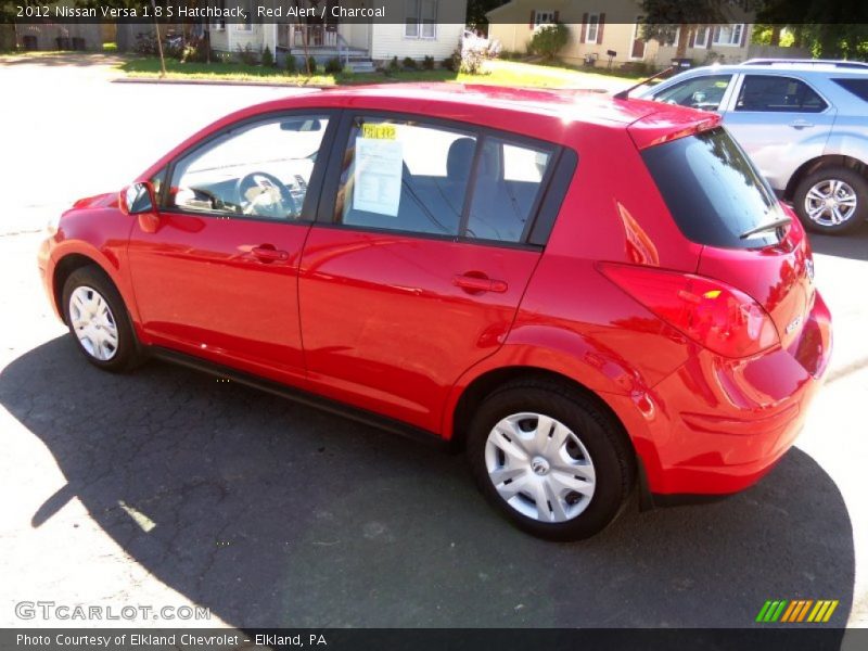 Red Alert / Charcoal 2012 Nissan Versa 1.8 S Hatchback