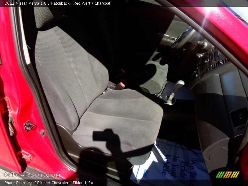Red Alert / Charcoal 2012 Nissan Versa 1.8 S Hatchback