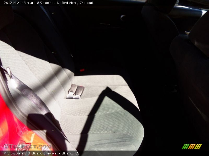 Red Alert / Charcoal 2012 Nissan Versa 1.8 S Hatchback