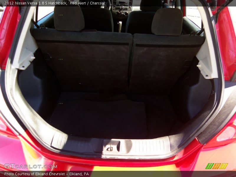 Red Alert / Charcoal 2012 Nissan Versa 1.8 S Hatchback