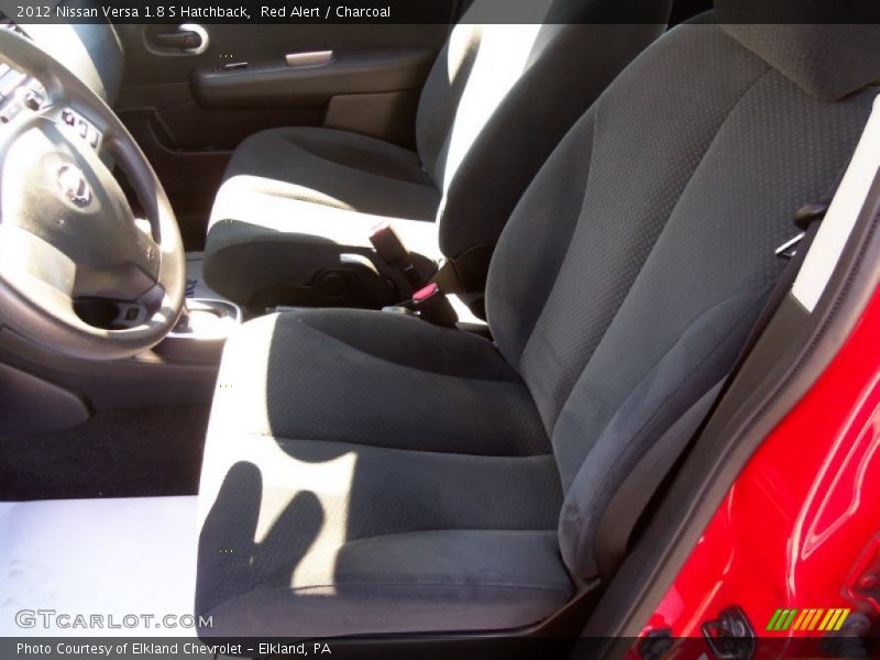 Red Alert / Charcoal 2012 Nissan Versa 1.8 S Hatchback