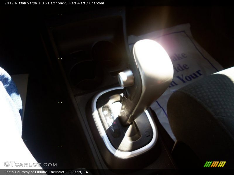 Red Alert / Charcoal 2012 Nissan Versa 1.8 S Hatchback
