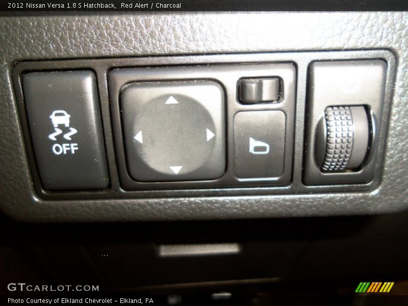 Red Alert / Charcoal 2012 Nissan Versa 1.8 S Hatchback