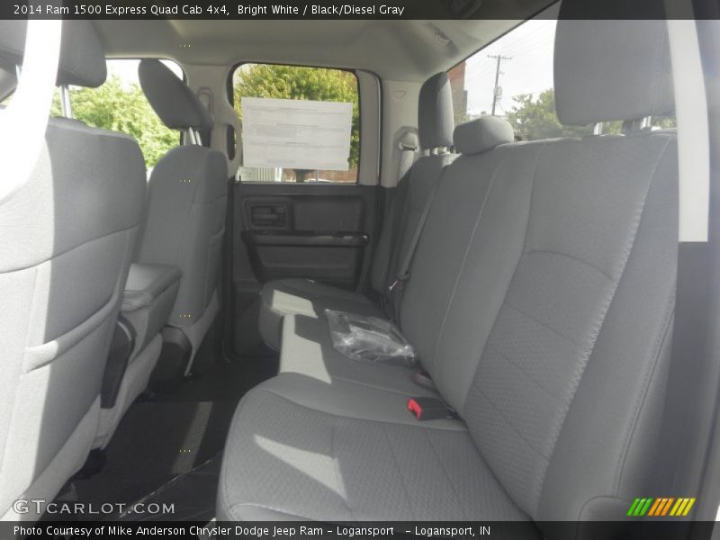 Bright White / Black/Diesel Gray 2014 Ram 1500 Express Quad Cab 4x4