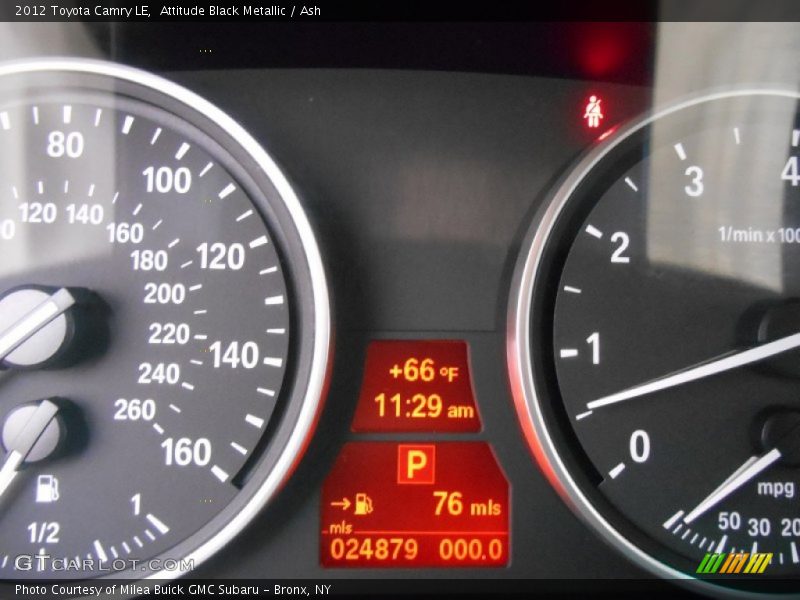 Attitude Black Metallic / Ash 2012 Toyota Camry LE