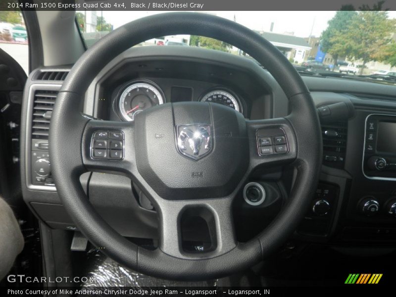 Black / Black/Diesel Gray 2014 Ram 1500 Express Quad Cab 4x4