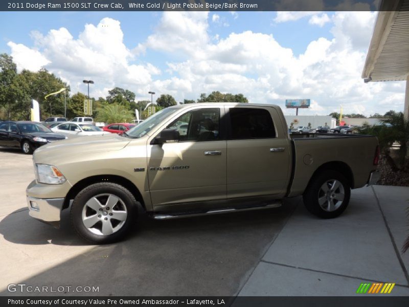 White Gold / Light Pebble Beige/Bark Brown 2011 Dodge Ram 1500 SLT Crew Cab