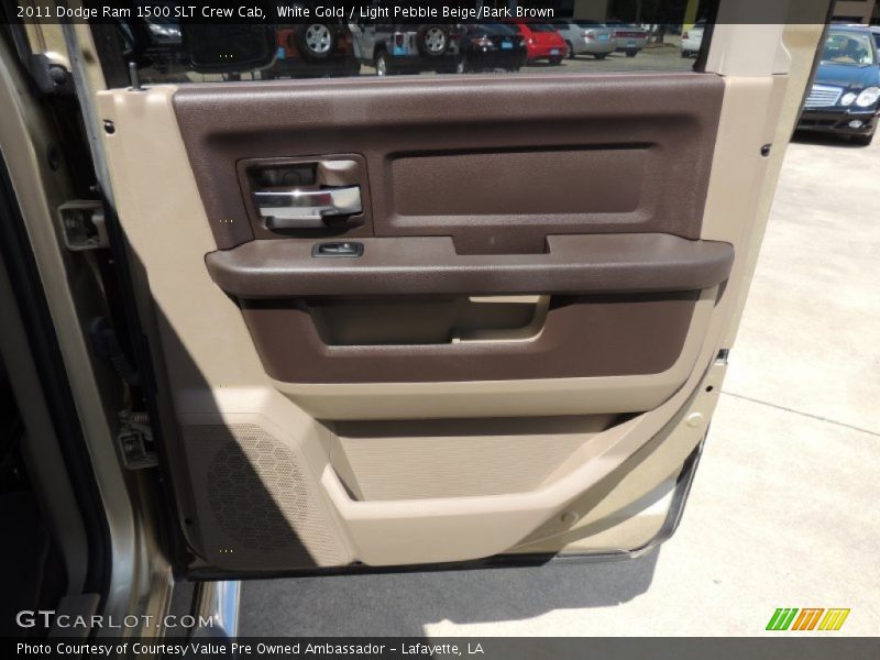 White Gold / Light Pebble Beige/Bark Brown 2011 Dodge Ram 1500 SLT Crew Cab